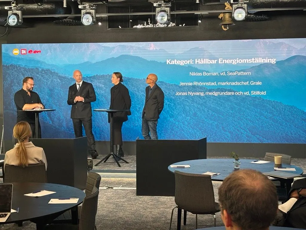SeaPattern’s CEO Niklas Boman participates in a panel discussion on sustainable energy transition at E-Prize 2026.