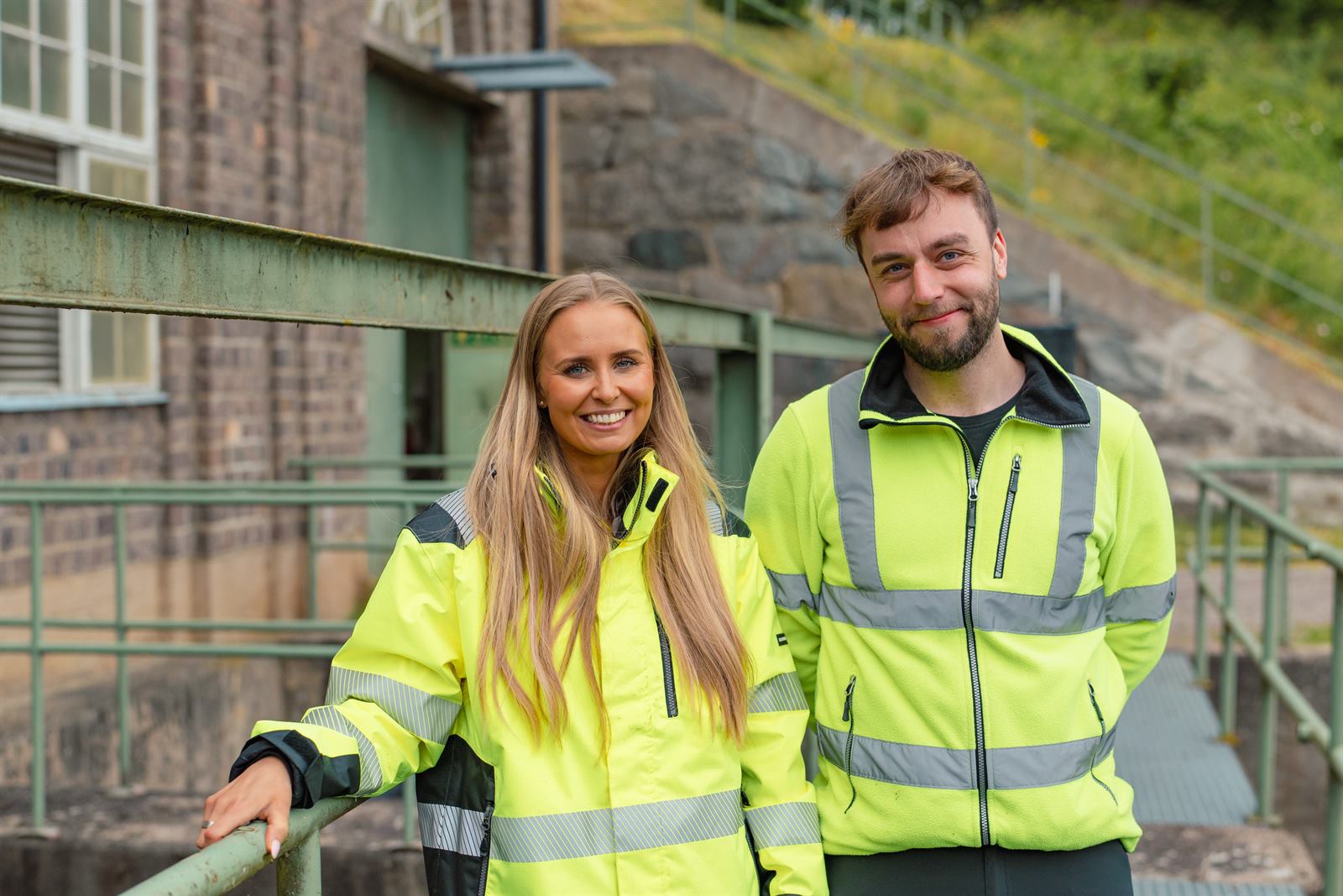 A SeaPattern employee at the hydropower plant